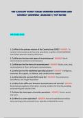 19D CAVALRY SCOUT EXAM&colon; VERIFIED QUESTIONS AND CORRECT ANSWERS &vert; 2026&sol;2027 &vert; TOP RATED