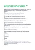 REAL ESTATE TEST - STATE PORTION VA - ESCROW QUESTIONS AND ANSWERS &vert;VERIFIED 
