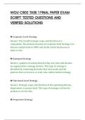 WGU C802 TASK 1 FINAL PAPER EXAM SCRIPT TESTED QUESTIONS AND VERIFIED SOLUTIONS&period;pdf&NewLine;&NewLine;