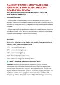 A4M CERTIFICATION STUDY GUIDE 2026 &ndash; ANTI-AGING & FUNCTIONAL MEDICINE BOARD EXAM REVIEW