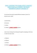 HVAC CONTRACTOR EXAM LATEST 2026&sol;2027 &NewLine;QUESTIONS and CORRECT DETAILED &NewLine;ANSWERS ALREADY GRADED A&plus; 