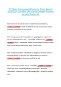 NY Home Improvement Contractor Exam Newest &NewLine;2026&sol;2027 Questions and Correct Detailed Answers &NewLine;Already Graded A&plus; 