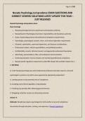 Nevada Psychology Jurisprudence EXAM QUESTIONS AND CORRECT VERIFIED SOLUTIONS LATEST UPDATE THIS YEAR &ndash; JUST RELEASED&period;pdf&NewLine;&NewLine;