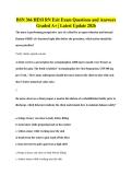 BSN 366 HESI RN Exit Exam Questions and Answers&NewLine;Graded A&plus; &vert; Latest Update 2026
