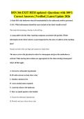 BSN 366 EXIT HESI updated -Questions with 100&percnt;&NewLine;Correct Answers &vert; Verified &vert; Latest Update 2026