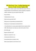 BSN 366 Week 3 Test&ndash; Verified Questions and&NewLine;Answers&comma; Grade A&vert; Latest Update 2026