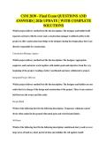 CSM 2030 - Final Exam QUESTIONS AND&NewLine;ANSWERS &vert; 2026 UPDATE &vert; WITH COMPLETE&NewLine;SOLUTIONS