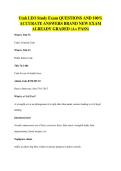 Utah LEO Study Exam QUESTIONS AND 100&percnt;&NewLine;ACCURATE ANSWERS BRAND NEW EXAM&NewLine;ALREADY GRADED &lpar;A&plus; PASS&rpar;