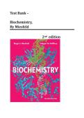 Test Bank - Biochemistry&comma; 2nd Edition &lpar;Miesfeld&comma; 2022&rpar;&comma; Chapter 1-23 Complete