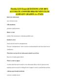 Florida LEO Exam QUESTIONS AND 100&percnt;&NewLine;ACCURATE ANSWERS BRAND NEW EXAM&NewLine;ALREADY GRADED &lpar;A&plus; PASS&rpar;