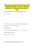 MBA 702 Module 2 QUESTIONS WITH DETAILED&NewLine;VERIFIED AND 100&percnt; ACCURATE ANSWERS&NewLine;BRAND NEW EXAM ALREADY GRADED &lpar;A&plus;&NewLine;PASS&rpar;