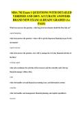 MBA 702 Exam 1 QUESTIONS WITH DETAILED&NewLine;VERIFIED AND 100&percnt; ACCURATE ANSWERS&NewLine;BRAND NEW EXAM ALREADY GRADED &lpar;A&plus;&NewLine;PASS&rpar;
