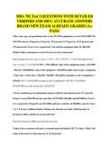 MBA 702 Test 2 QUESTIONS WITH DETAILED&NewLine;VERIFIED AND 100&percnt; ACCURATE ANSWERS&NewLine;BRAND NEW EXAM ALREADY GRADED &lpar;A&plus;&NewLine;PASS&rpar;