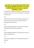 LSUS MBA 702 CHAPTER 8 QUESTIONS WITH&NewLine;DETAILED VERIFIED AND 100&percnt; ACCURATE&NewLine;ANSWERS BRAND NEW EXAM ALREADY&NewLine;GRADED &lpar;A&plus; PASS&rpar;