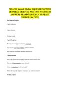 MBA 702 Kendall Module 1 QUESTIONS WITH&NewLine;DETAILED VERIFIED AND 100&percnt; ACCURATE&NewLine;ANSWERS BRAND NEW EXAM ALREADY&NewLine;GRADED &lpar;A&plus; PASS&rpar;