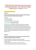 NURS 5220 Exam 2 Questions and Correct Answers with Detailed Rationales &vert; Latest 2026&ndash;2027 Update &vert; Verified Answers &vert; Graded A&plus; &vert; UTA