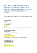 RBS EXAM QUESTIONS WITH 100&percnt; CORRECT ANSWERS &vert;LATEST UPDATED 2026&sol;2027 &vert;A COMPLETE SOLUTION ALL ANSWERS GET IT 100&percnt; CORRECT &vert;VERIFIED BEST GRADED A&plus; FOR SUCCESS