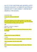 IAAI CFI STUDY QUESTIONS AND ANSWERS&vert;LATEST UPDATED 2026&sol;2027 &vert;A COMPLETE SOLUTION ALL ANSWERS GET IT 100&percnt; CORRECT &vert;VERIFIED BEST GRADED A&plus; FOR SUCCESS