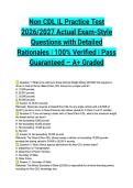 Non CDL IL Practice Test 2026&sol;2027 Actual Exam-Style Questions with Detailed Rationales &vert; 100&percnt; Verified &vert; Pass Guaranteed &ndash; A&plus; Graded