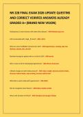 NR 228 FINAL EXAM 2026 UPDATE QUESTINS&NewLine;AND CORRECT VEIRIFED ANSWERS ALREADY&NewLine;GRADED A&plus; &lpar;BRAND NEW VISION&rpar;