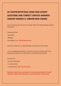 ATI GASTROINTESTINAL EXAM 2026 UPDATE&NewLine;QUESTIONS AND CORRECT VERIFIED ANSWERS&NewLine;ALREADY GRADED A&plus; &lpar;BRAND NEW VISION&rpar;