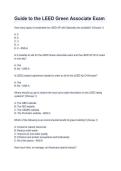 LEED Green Associate Exam 2026&sol;2027 Study Guide