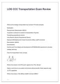 LOG CCC Transportation Exam Review 2026&sol;2027