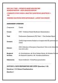 WGU D547 TASK 1&colon; EVIDENCE-BASED HEALTHCARE &NewLine;ADMINISTRATION &ndash; DATA ANALYSIS REPORT &NewLine;COMPLETE STUDY GUIDE & PRACTICE QUESTIONS 