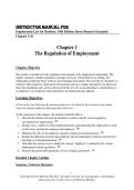 Employment Law for Business 10th Ed Chapters 1-16