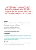 NH N480 Exam 1 &ndash; Advanced Medical Surgical Nursing Examination 2026&ndash;2027 &vert; Comprehensive 150 -Question Practice Test with Answers & Rationales&vert; Free Pdf Access