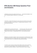 EPA Section 608 Study Question Pool and Answers &ndash; Complete Exam Prep & Review