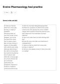 Evolve Pharmacology HESI Practice &vert; Pharmacology Practice Questions&comma; Answers & Exam Review