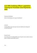 CLG 006 Certifying Officer Legislation Training for Purchase Card Payments &ndash; DAU Study Guide&comma; Practice Questions & Exam Review 2026&sol;2027