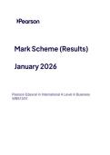2026 Pearson Edexcel International A Level Business UNIT 3&vert;WBS13&sol;01&vert;Mark scheme&vert;JANUARY 2026