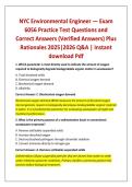 NYC Environmental Engineer &mdash; Exam 6056 Practice Test Questions and Correct Answers &lpar;Verified Answers&rpar; Plus Rationales 2025&vert;2026 Q&A &vert; Instant download Pdf