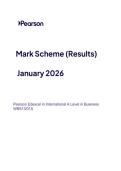 2026 Pearson Edexcel International A Level Business UNIT 3&vert;WBS13&sol;01A&vert;Mark scheme&vert;JANUARY 2026