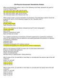 CEA Physical Assessment Remediation Module Q&A 2025&ndash;2026 &ndash; Practice Questions & Answers &vert; Study Guide