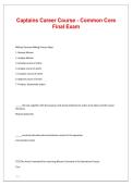 Captains Career Course &lpar;CCC&rpar; Common Core Final Exam 2026&sol;2027 &ndash; Practice Questions & Answers &vert; Study Guide & Exam Prep