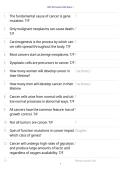 BIO 302 Cancer ASU Exam 1 &ndash; Questions & Answers &vert; Cancer Biology Study Guide