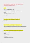 NRSG 2630 EXAM 3 - CARDIAC PART 1 WITH 100&percnt; CORRECT &NewLine;ANSWERS & DETAILED SOLUTIONS