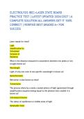ELECTROLYSIS IBEC&plus;LASER STATE BOARD PRACTICE TEST &vert;LATEST UPDATED 2026&sol;2027 &vert;A COMPLETE SOLUTION ALL ANSWERS GET IT 100&percnt; CORRECT &vert;VERIFIED BEST GRADED A&plus; FOR SUCCESS