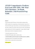 ATI RN Comprehensive Predictor Exit Exam 2025&ndash;2026 &ndash; Study Guide&comma; Practice Questions & Answers