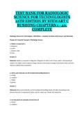 Radiologic Science for Technologists 12th Edition Test Bank &vert; Stewart C&period; Bushong &vert; Chapters 1&ndash;40 Complete
