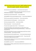 MTS Test Study with all Correct & 100&percnt; Verified Answers &vert;Actual Complete Update &vert;Already Graded A&plus;&NewLine;