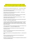 PMK-EE E5 Exam with all Correct & 100&percnt; Verified Answers &vert;Actual Complete Update &vert;Already Graded A&plus;