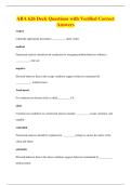 ABA 626 Deck Questions with Verified Correct&NewLine;Answers