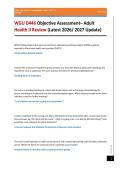 WGU D446 Objective Assessment&ndash; Adult Health II Review &lpar;Latest 2026&sol; 2027 Update&rpar;