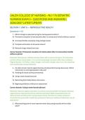 GALEN COLLEGE OF NURSING &ndash; NU 176 GERIATRIC &NewLine;NURSING EXAM 3 &ndash; QUESTIONS AND ANSWERS &vert; &NewLine;2026&sol;2027 LATEST UPDATE 