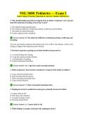 NSG 3600 Pediatrics Exams 1&comma; 2&comma; 3 and 4 &ndash; Complete Bundled Review Guide &vert; Galen College of Nursing &vert; A&plus; Guide 2026&ndash;2027