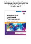 TEST BANK FOR Introduction to Clinical Pharmacology&comma; 11th Edition by Constance G&period; Visovsky&comma; Cheryl H&period; Zambroski&comma; and Shirley M&period; Hosler ISBN&colon; 9780443113369 ALL CHAPTERS COVERED 100&percnt; WITH RATIONALS VERIFIED A&plus; GRADE ASSURED&excl;&excl;&excl;&excl;&excl;NEW LATEST UPDATE&excl;&excl;&excl;&excl;&excl;